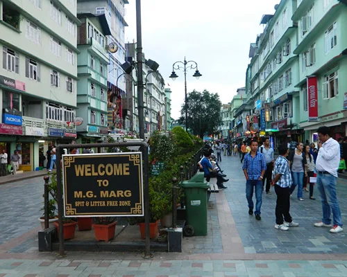 MG Marg in Gangtok - SIkkim Tour